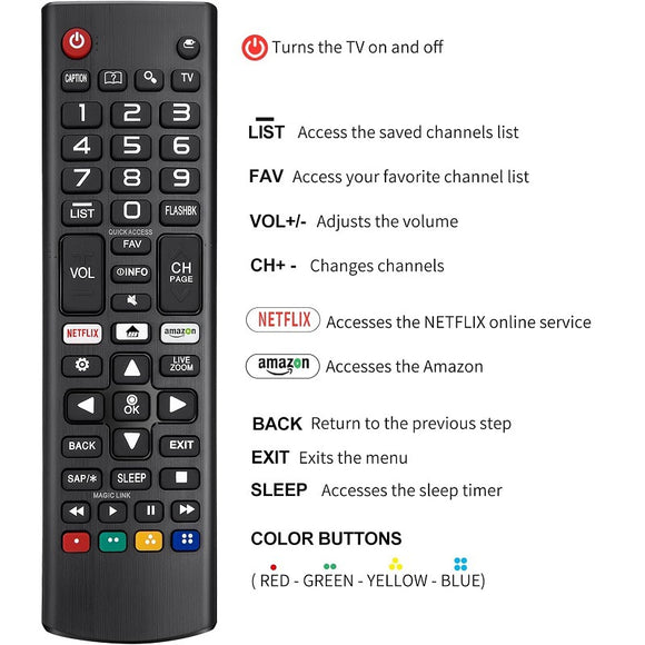 Control Remoto Compatible con Televisores LG Smart LCD