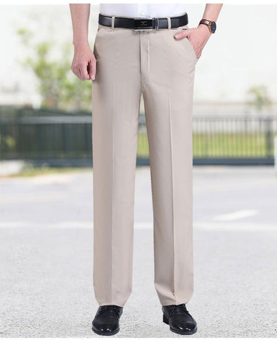 Pantalones Casuales Holgados de Pierna Recta en Colores Sólidos para Hombre - Image 8