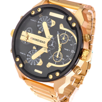 Reloj Deportivo de Acero Inoxidable Dual Time Zone para Hombre - Sumergible y Resistente - Image 3