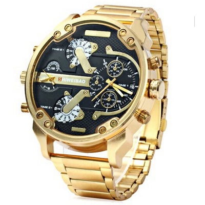 Reloj Deportivo de Acero Inoxidable Dual Time Zone para Hombre - Sumergible y Resistente - Image 5