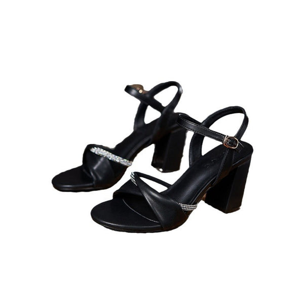 Sandalias con Tacón Robusto para Mujer - Comodidad y Estilo en Talles Pequeños - Image 5
