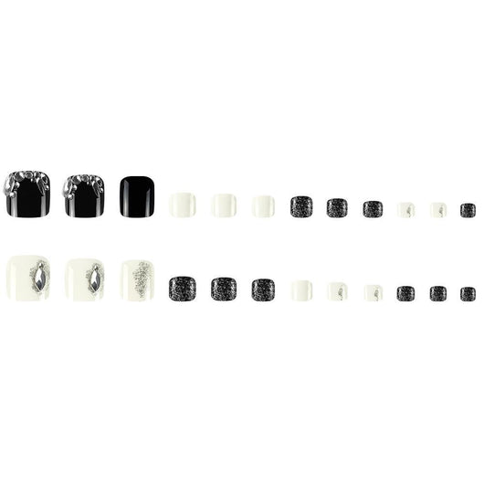 Uñas Postizas Brillantes Desmontables con Cristales Starlight - Image 5
