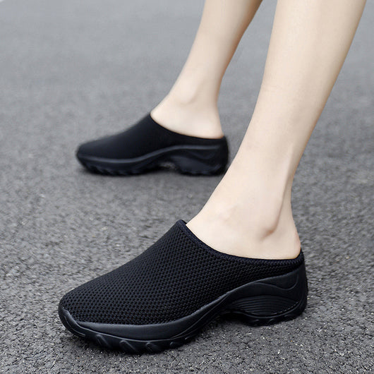 Pantuflas Plataforma Talla Grande para Mujer - Diseño Fashion con Malla Transpirable - Image 4