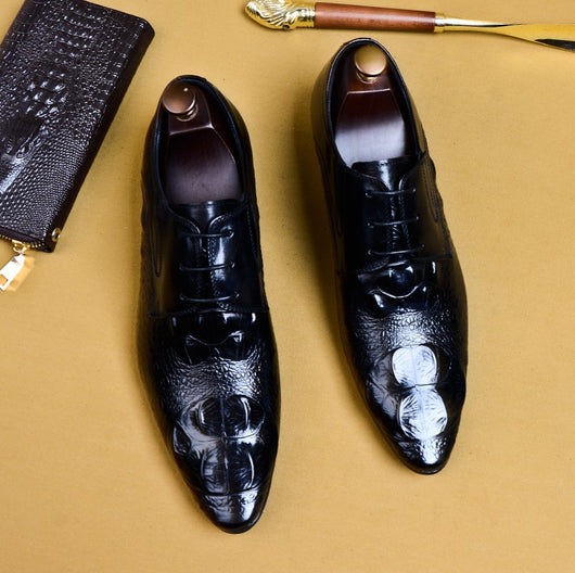 Zapatos de Cuero Punta Fina para Traje de Negocio - Image 4