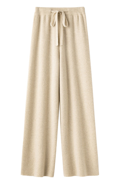 Pantalón Ancho de Lana Pura Cintura Media con Efecto Adelgazante - Image 25