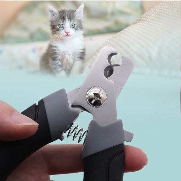 Cortauñas Profesional de Media Luna para Gatos y Perros