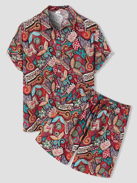 Camisa Casual Estampada de Manga Corta para Hombre - Image 12