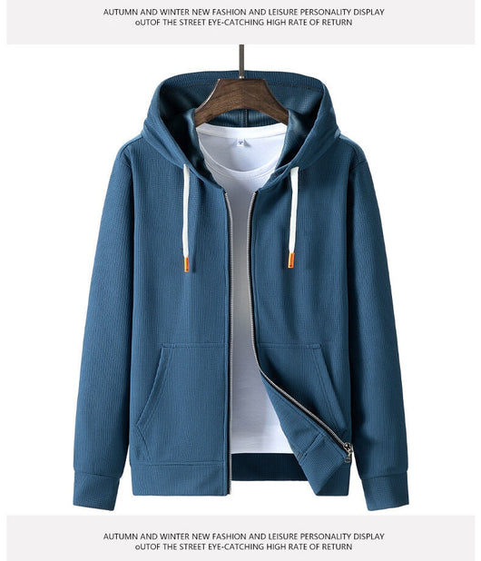 Sudadera Deportiva con Capucha Texturizada Waffle para Hombre - Image 25