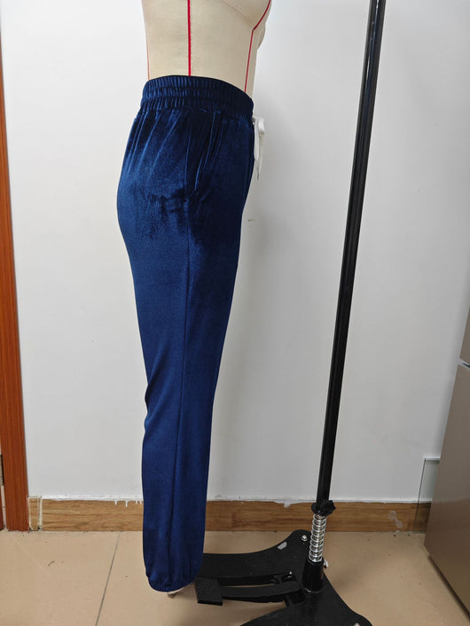 Pantalones Jogger de Terciopelo Estilo Coreano con Cintura Elástica para Mujer - Image 28
