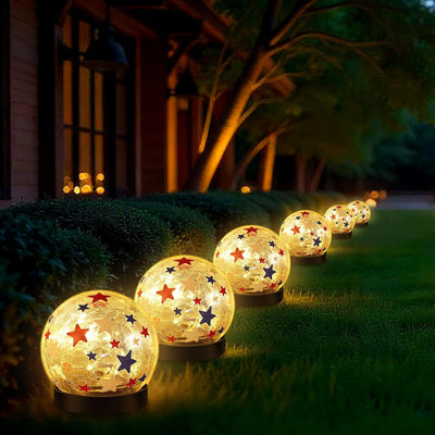 Lámpara Solar Decorativa de Jardín con Efecto Cristal - Image 2