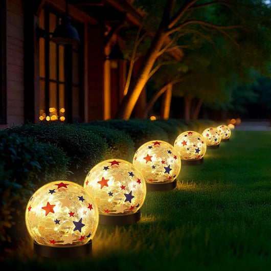 Lámpara Solar Decorativa de Jardín con Efecto Cristal - Image 2