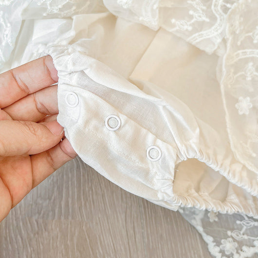 Vestido Princesa de Dos Capas con Encaje para Hermanas - Image 11