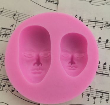 Molde de Silicona Líquida para Decoraciones Faciales DIY