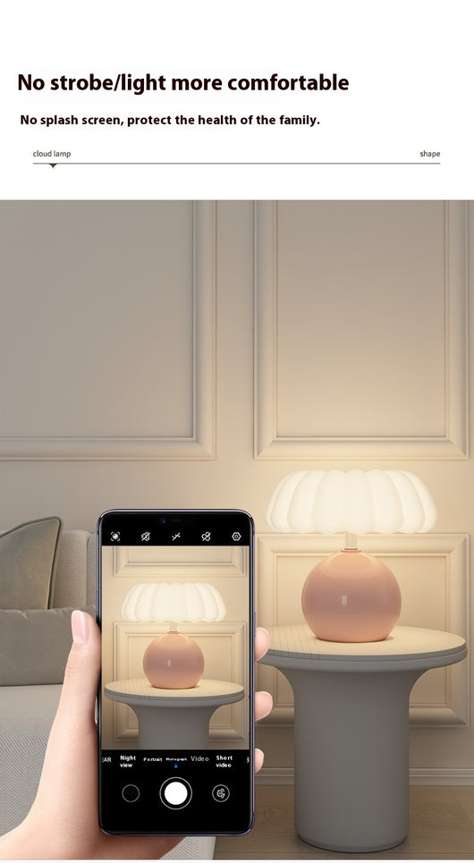 Lámpara Nocturna LED Seta para Dormitorio - Protección Visual Suave - Image 26