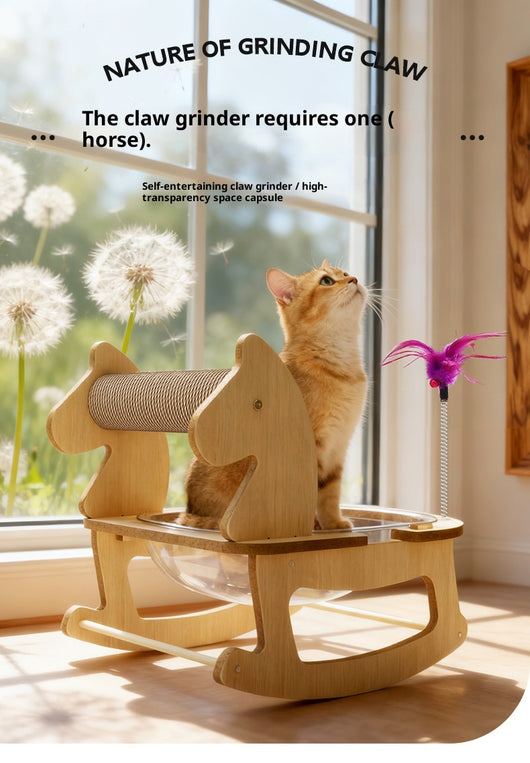 Cama Cápsula Espacial para Gatos con Cuerda de Cáñamo Resistente - Image 8
