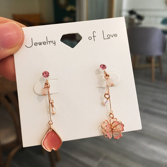Aretes de Flor de Cerezo - Diseño Elegante y Delicado - Image 2