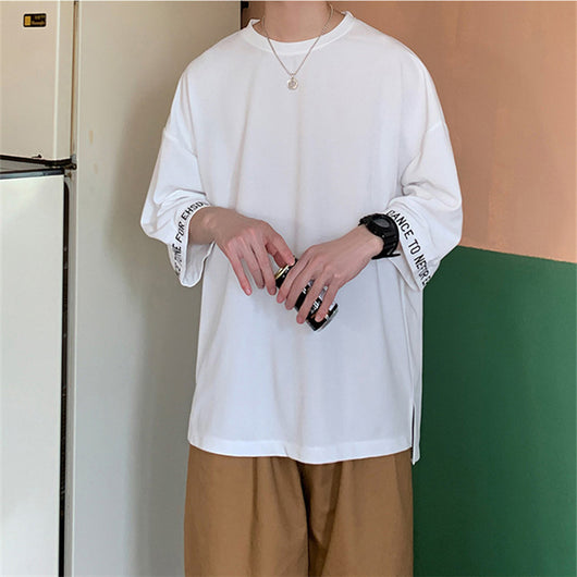 Camiseta Básica de Manga Corta Color Sólido - Image 8