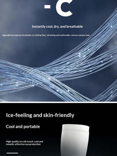 Mangas de Protección Solar Transpirables en Seda de Hielo para Hombre y Mujer - Image 13