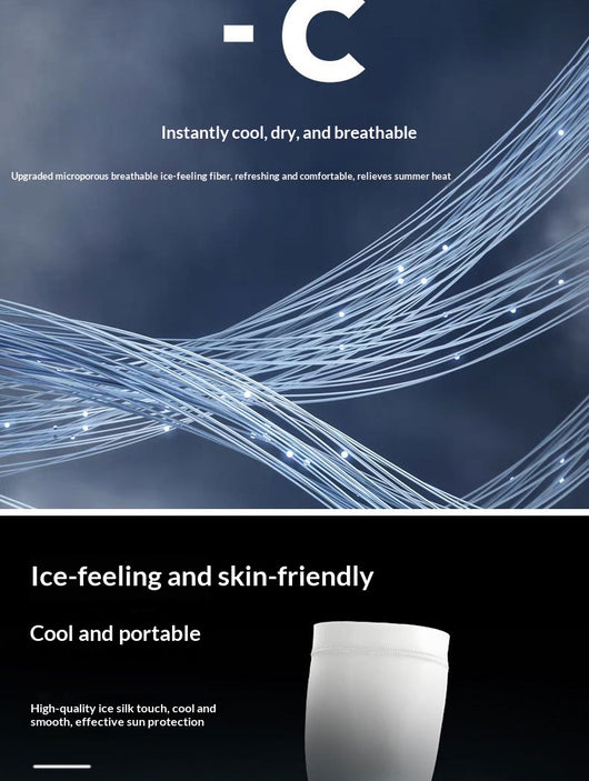 Mangas de Protección Solar Transpirables en Seda de Hielo para Hombre y Mujer - Image 13