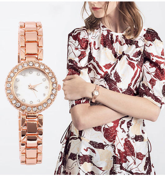 Reloj Pulsera de Cuarzo con Diamantes para Mujer - Image 23