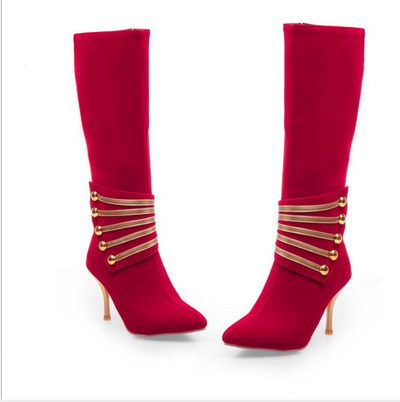 Botas Martin de Tacón Fino Elegantes con Cierre Lateral para Mujer - Image 7
