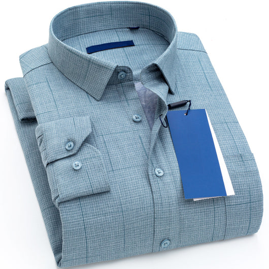 Camisa de Invierno para Hombre con Forro de Terciopelo - Estilo Casual Ejecutivo - Image 17