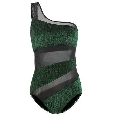 Traje de Baño Asimétrico con Malla - Image 15