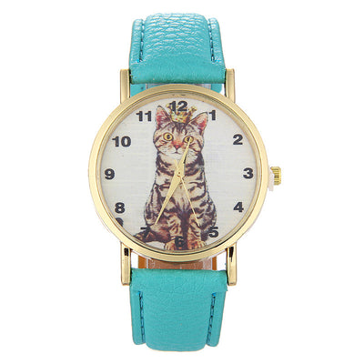 Reloj con Patrón de Gatito Adorable en Cuclillas - Image 15