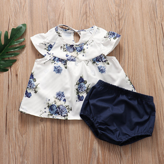 Conjunto Falda Plisada + Shorts Florales - Image 5