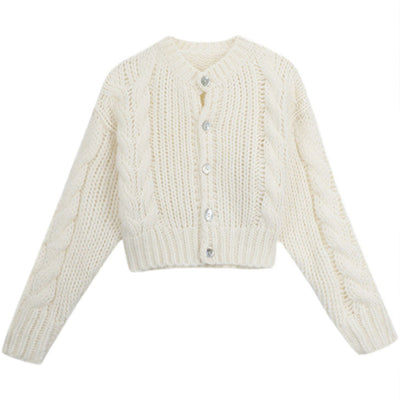 Cardigan de Mohair Tejido a Mano para Mujer - Suéter Holgado y Elegante - Image 6