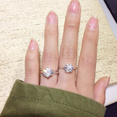 Anillo de Plata Esterlina con Diamante para Mujer - Image 5