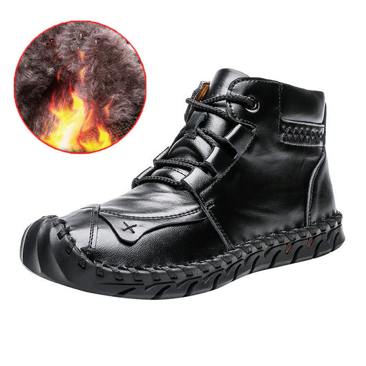 Botas Martin de Cuero Artesanal con Forro de Cachemir para Hombre - Image 22