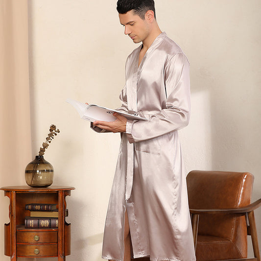 Bata Cardigan Ultradelgada para Hombre Talla Grande - Image 2