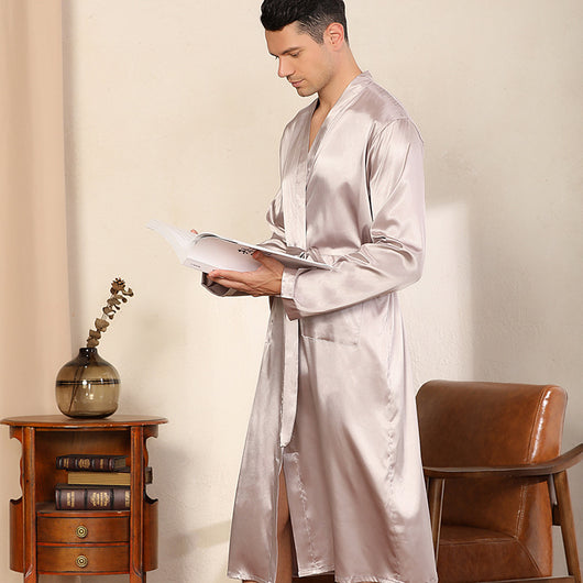 Bata Cardigan Ultradelgada para Hombre Talla Grande - Image 2