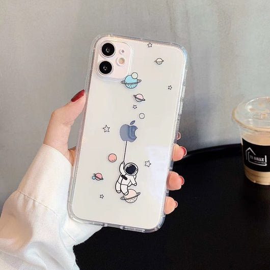 Funda para teléfono transparente con diseño de astronauta - Image 11