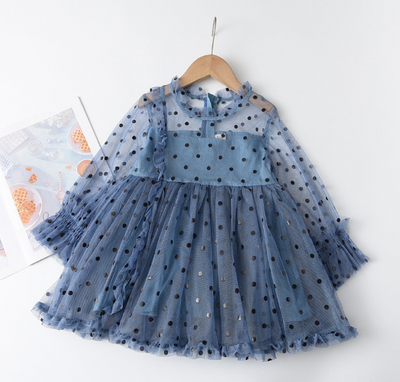 Vestido de Malla Manga Larga para Niñas - Colección Otoño - Image 14