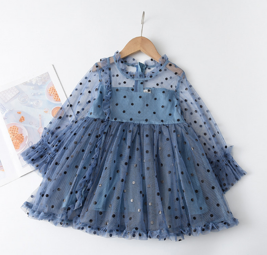 Vestido de Malla Manga Larga para Niñas - Colección Otoño - Image 14
