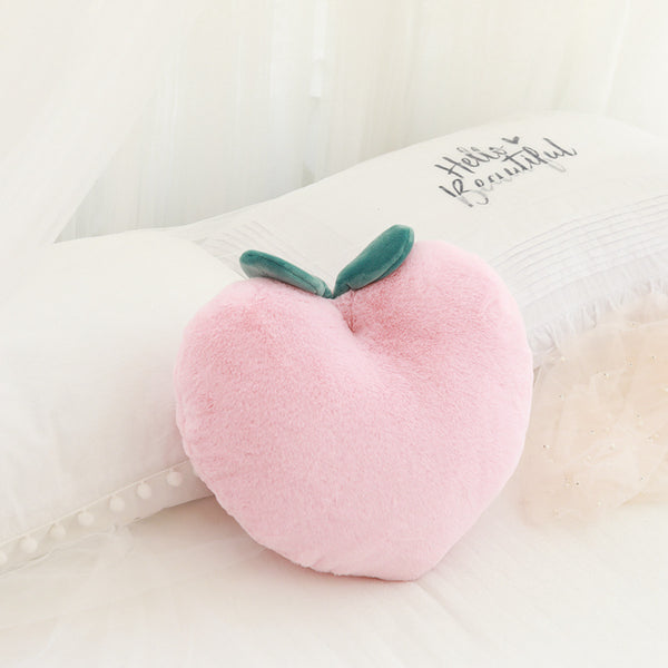 Cojín Peluche Frutas Simuladas - Durazno Decorativo