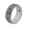 Great Wall Pattern Couple Thai Plateado Transfer Ring Photo Color Size16