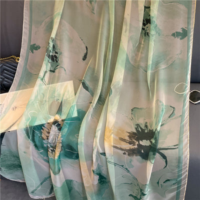 Pañoleta de Seda Artificial Lujo Ligero Talma Yousoft Tamaño Grande Estampada - Image 3