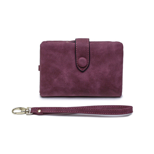 Billetera Corta de Cuero Fotográfico Mate - Diseño Coreano para Mujer - Image 21