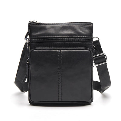 Bolso de Cuero Vintage con Cierre de Hombro para Hombre - Image 12