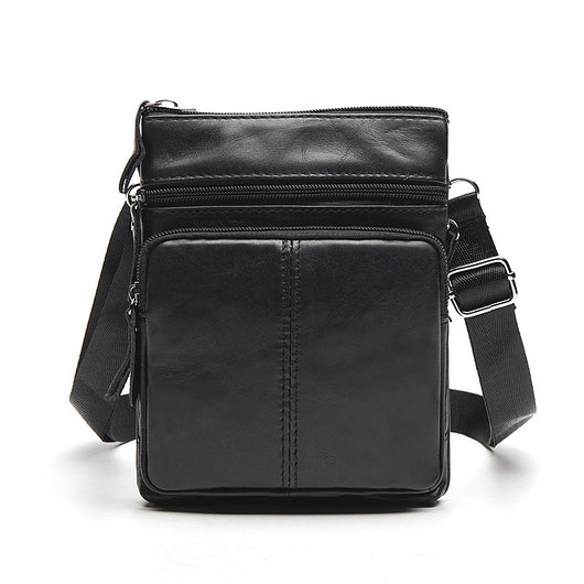 Bolso de Cuero Vintage con Cierre de Hombro para Hombre - Image 12