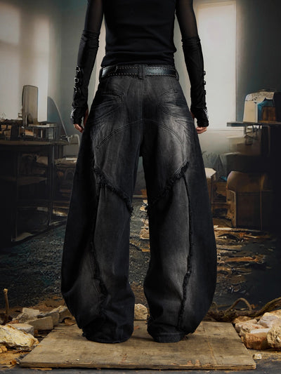 Jeans Holgados Desgastados con Bordes Crudos Estilo Urban - Image 21