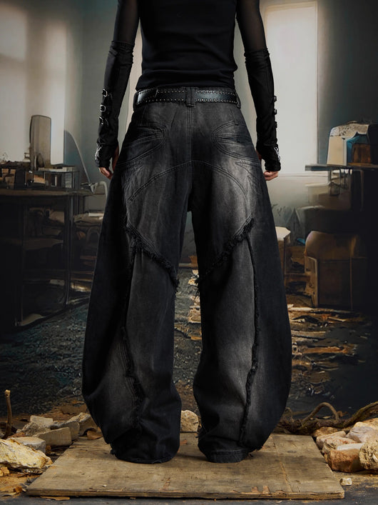 Jeans Holgados Desgastados con Bordes Crudos Estilo Urban - Image 21