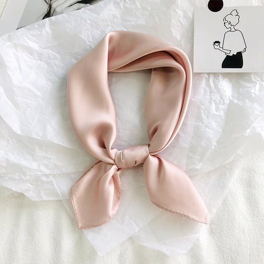 Pañuelo de Seda Puro Color para Mujer - Elegancia y Versatilidad - Image 9