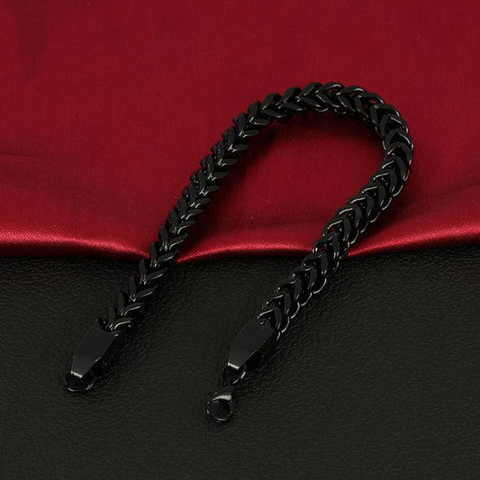 Pulsera Trenzada de Acero de Titanio - Joyería Masculina de Lujo - Image 2
