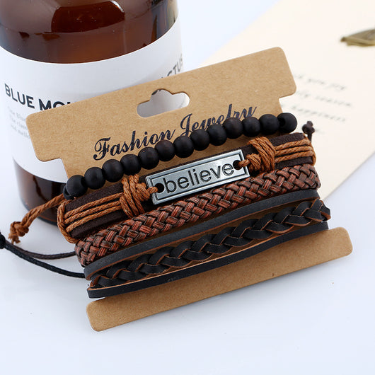 Pulsera de Cuero para Hombre Believe Suit - Image 6