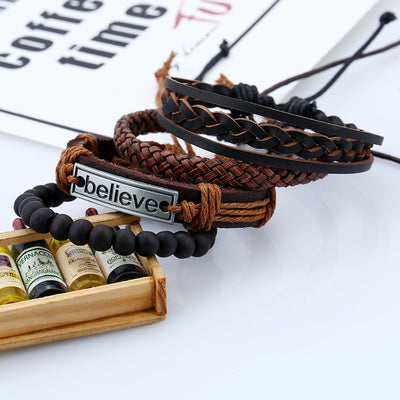 Pulsera de Cuero para Hombre Believe Suit - Image 4