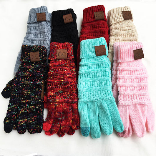 Guantes Tejidos de Lana con Pantalla Táctil - Estilo Europeo - Image 24